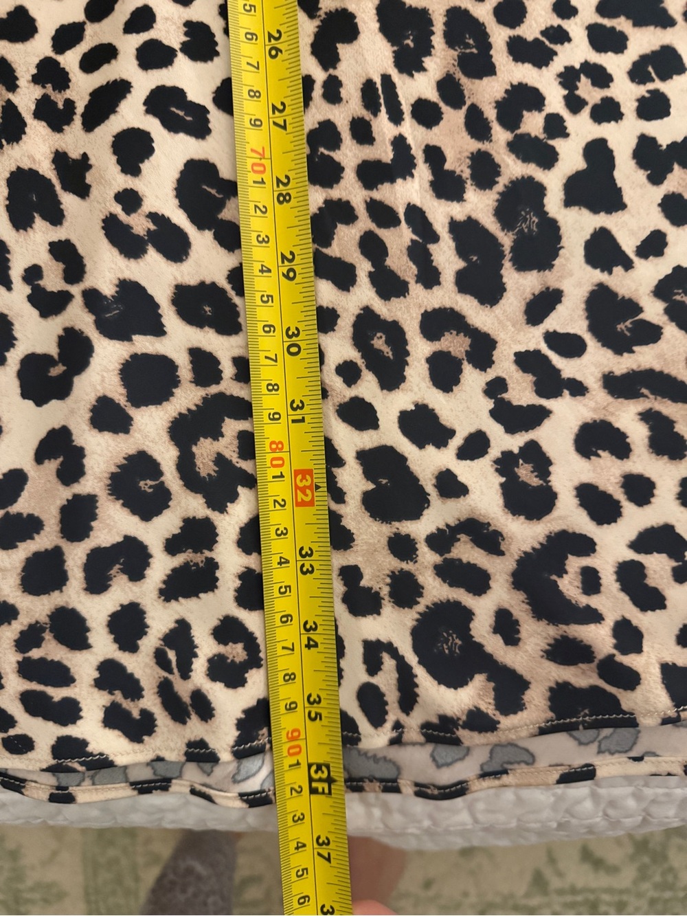 Zara Satin Effect Midi Skirt - Leopard - XS - Picture 8 of 8